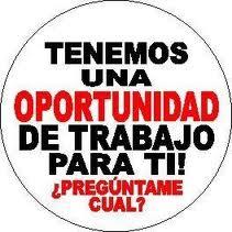 OPORTUIDAD DE TRABAJO